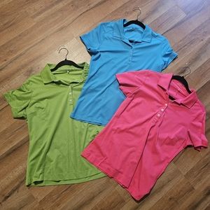 Drifit Nike Golf Polo Shirt Women’s Medium and Large Bundle
